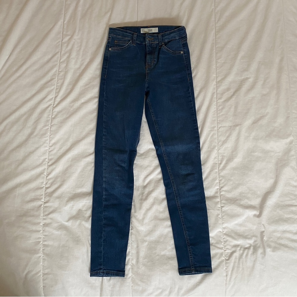 Topshop blue denim Jamie jeans